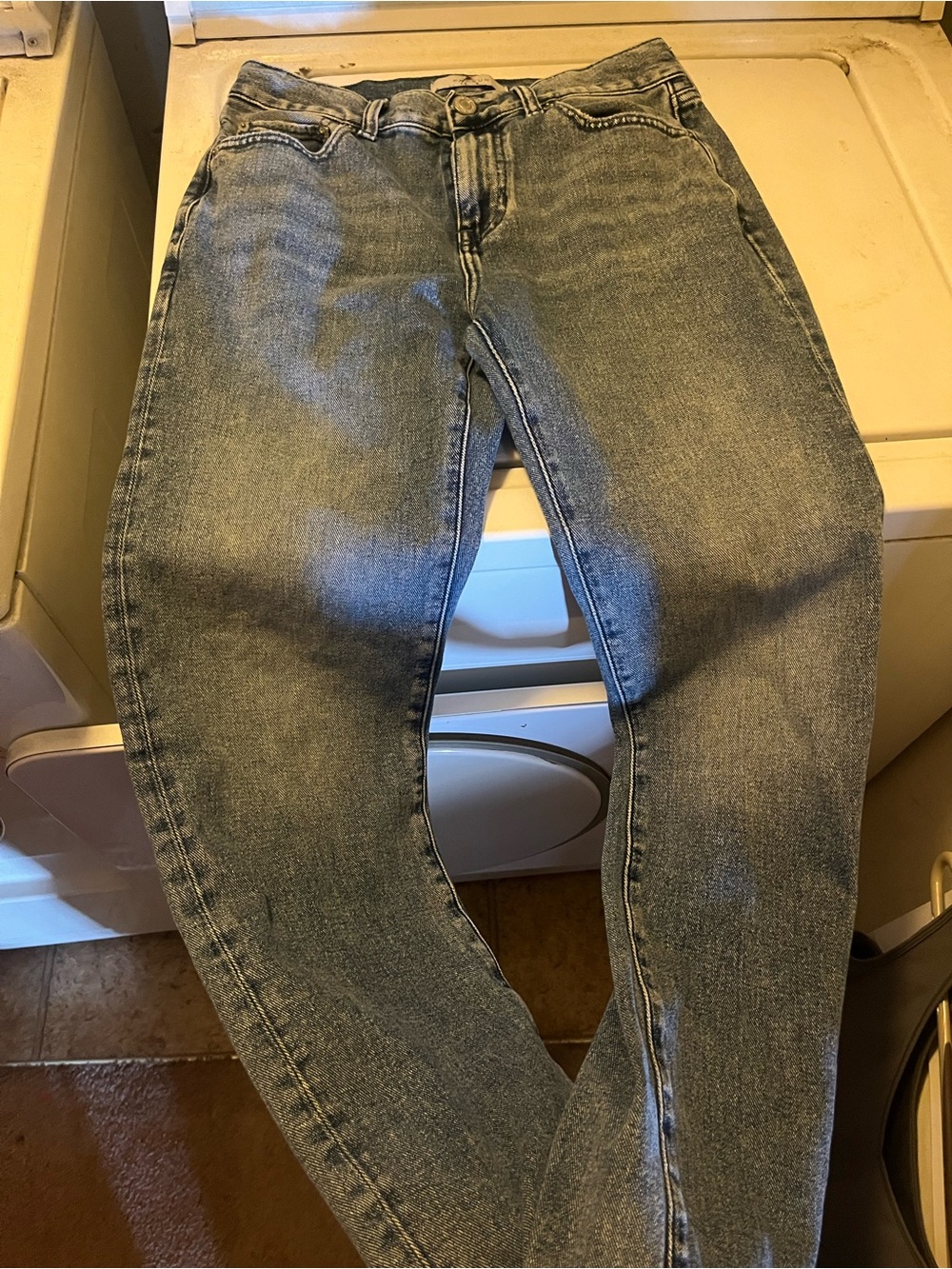 PacSun Men's Slim Straight Jeans - Washed Blue